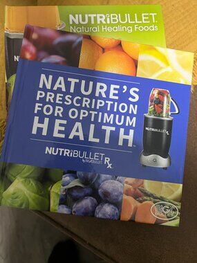 2 Brand New NUTRiBULLETT RX Hardback Recipe Books